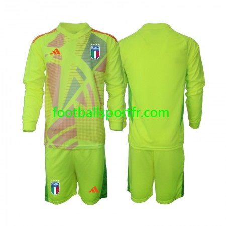 Tenue Italie Gardien Enfant Domicile UEFA Euro 2024 Maillot de Foot ML